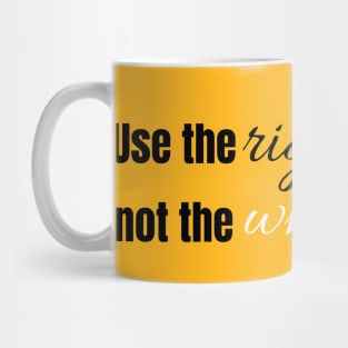 Use The Right Amount, Not The White Amount Funny Uncle Roger Quote Mug